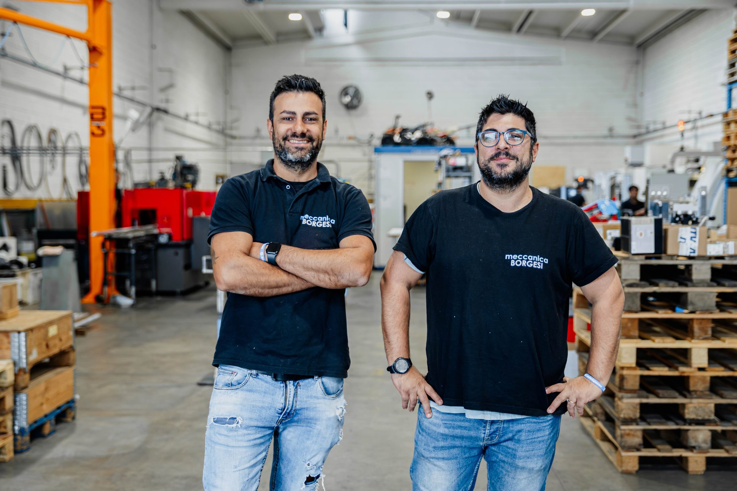 Titolari di MECCANICA BORGESI DI BORGESI GIOVANNI CARLO & NUNZIO DAVIDE SNC, officina meccanica a Bolgare, Bergamo